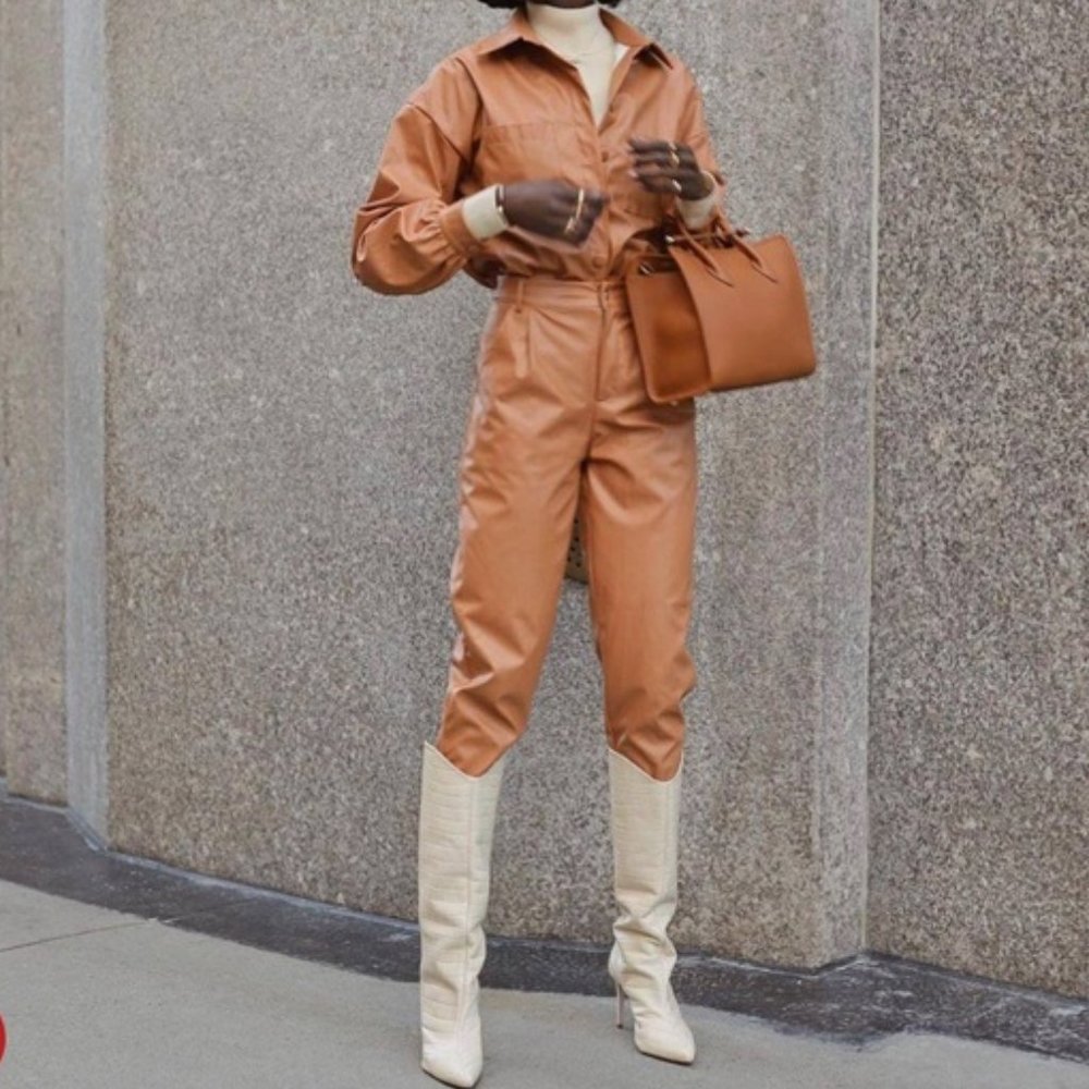 Schutz Maryana Crocodile-Embossed Leather Boot in the color Eggshell